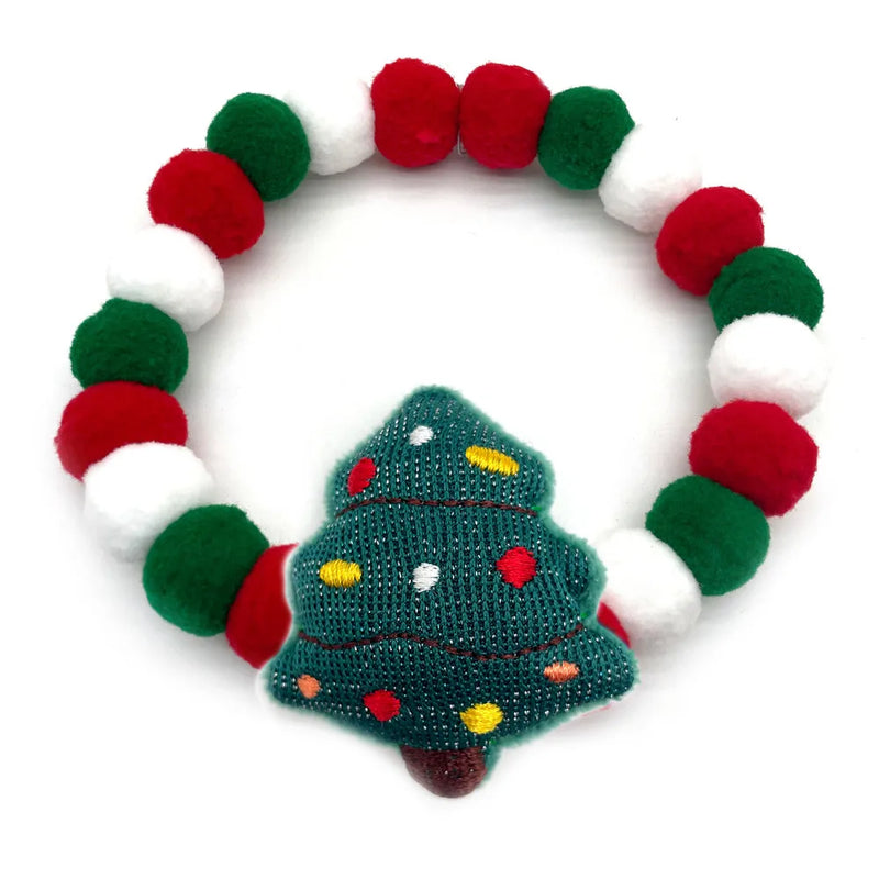 20pcs Christmas Cute Ball Collars Small Dog Bow Ties Neckties Dog Supplies Grooming Accessories for Small Middle Large Dog