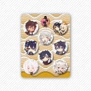 8 Pcs/Set Anime Tinning Tinplate Brooch Sanrio Backpack Badge Souvenir Clothing Gift For Friends