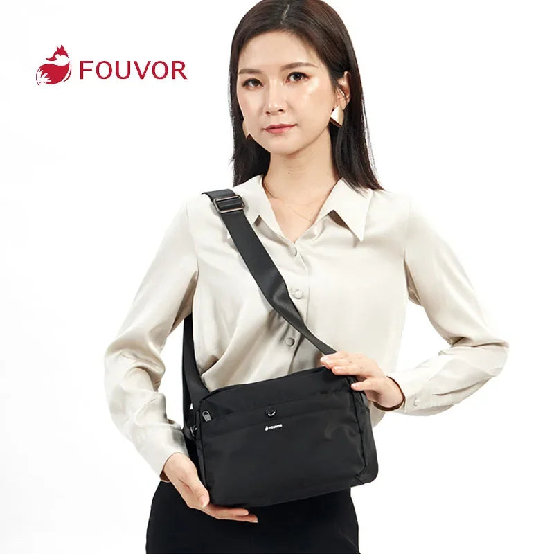 Fouvor Women Crossbody Bag Fashion Casual Simple Oxford Cloth Waterproof Shoulder Bags Large Capacity Light Lady Bags 2918-08