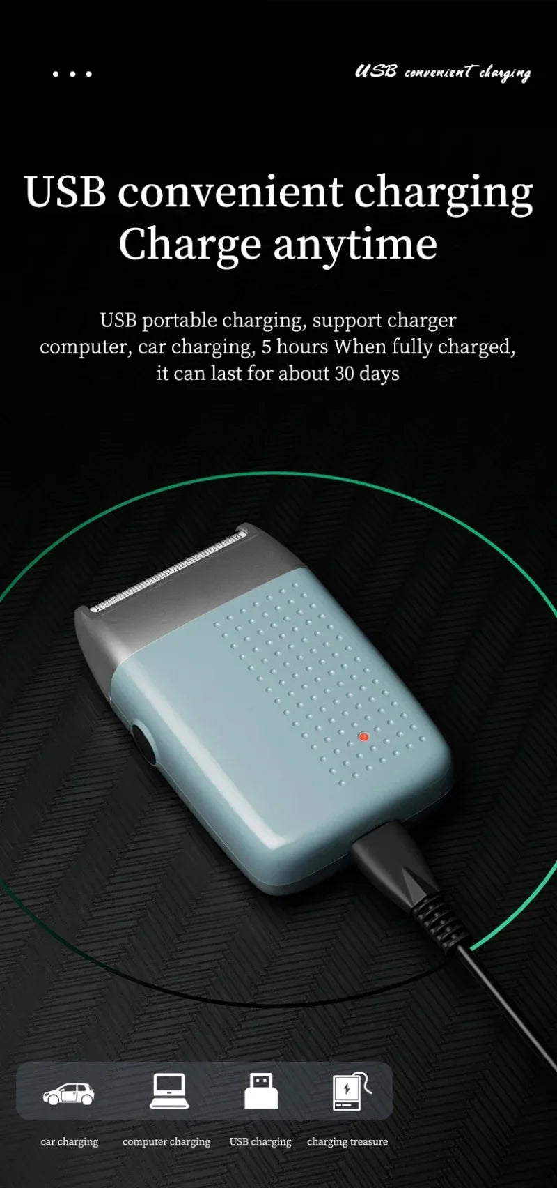 Xiaomi Electric Shaver For Men Beard Trimmer Shaver Portable Hair Clipper Rechargeable Powerful Motor Shaving Beard Machine New