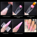 Extension False Nails Art Tips Acrylic Fake Finger Gel Polish Mold Sculpted Full Cover Press on Nails Manicures Accessories Tool