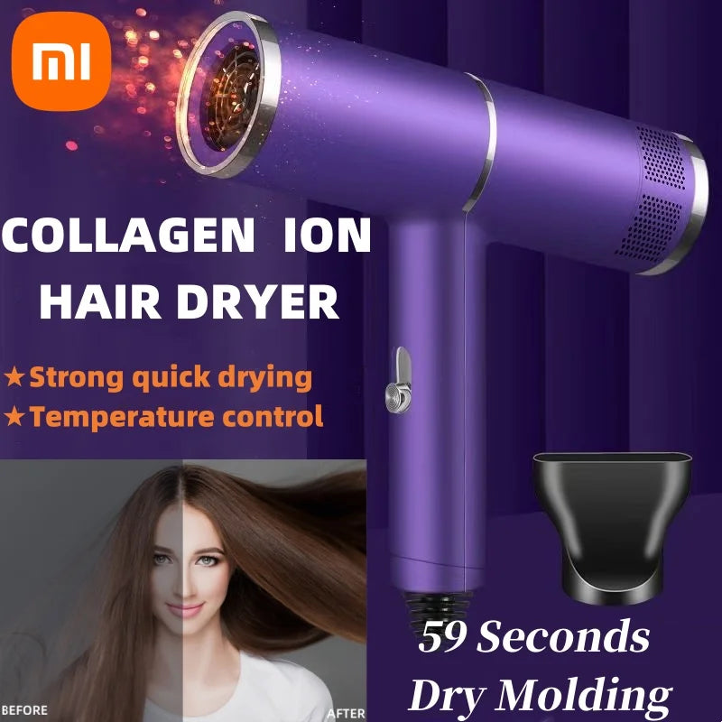 Xiaomi Negative Ionic Hair Dryer Professional High-speed Electricturbine Drier Constant Temperature Quick Drying Hair New 2025