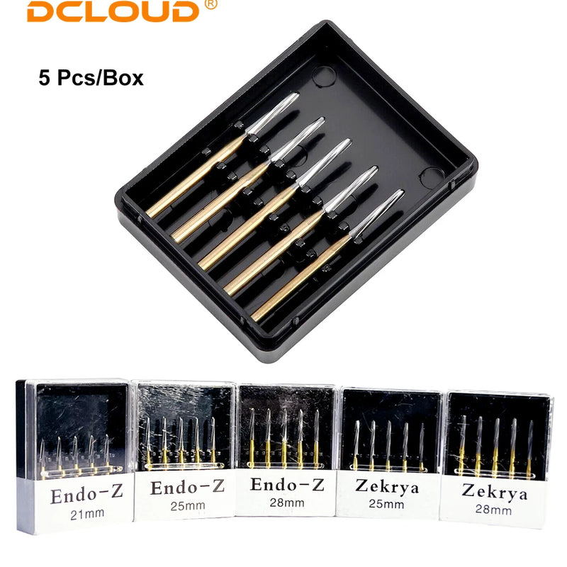 5Pcs Dental Tungsten Carbide Burs Zekrya Endo Z Extraction Bur Drill For High Speed Handpiece Tip Surgical Endo Bone Cutters