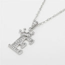 Necklace Crown Cubic Zircon Alphabet Pendants Gold A-Z Letter Pendant Necklace Shinning 26 Initial Collares Jewelry Full Zircon
