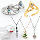 Game Trinket Jewelry Valorant Sage Jett Knife Ring Women Girl Cosplay Costume Props Accessories Reyna Rings for Finger Choker