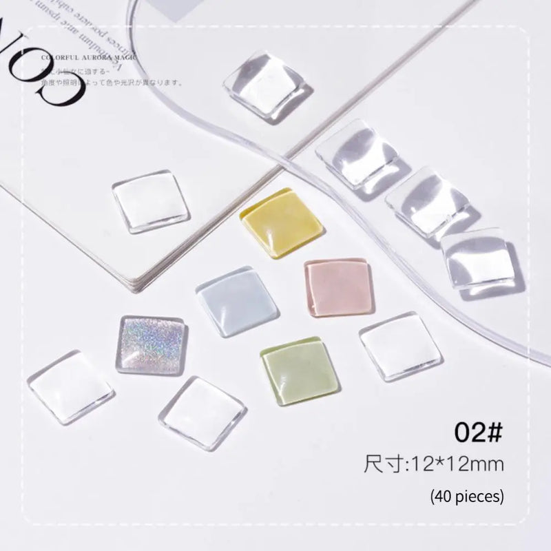 120/40/1pc Solid Glass Color Nail Art Display Board Tips Card Manicure Tools UV Gel Polish Palette Color Chart Nails Practicing