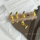 حامل أظافر لامع من ANGNYA Aurora لعرض أطراف الأظافر، حامل أظافر مزين بالترتر، عبوات أظافر قابلة للضغط، أرفف عرض، أدوات مانيكير