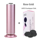 Herramientas eléctricas para pedicura, lima para pies, removedor de callos y piel muerta, máquina para limpiar y cuidar los pies, papel de lija de repuesto.