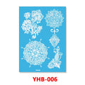 1PC Hanna Lace Tattoo Sticker White Silk Printing Waterproof Disposable Tattoo for Arm Sexy Bracelet
