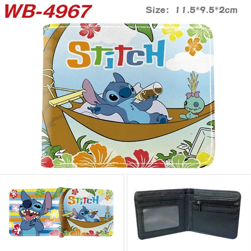 Miniso Cartoon Stitch Wallet Short Purse with Coin Pocket