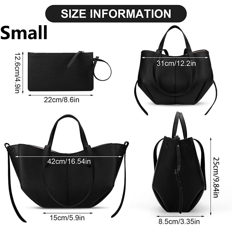 Luxury Handbag Tote Bag for Women Faux Leather Shoulder Bag Purse Design Large Capacity Totes Top Handle Hobo Shopper Bag