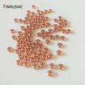 Gold Plated Brass Metal Round Flat Beads 3mm/4mm/6mm/8mm Spacer Beads For Jewellery Making DIY Accessories Wholesale