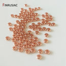 Gold Plated Brass Metal Round Flat Beads 3mm/4mm/6mm/8mm Spacer Beads For Jewellery Making DIY Accessories Wholesale
