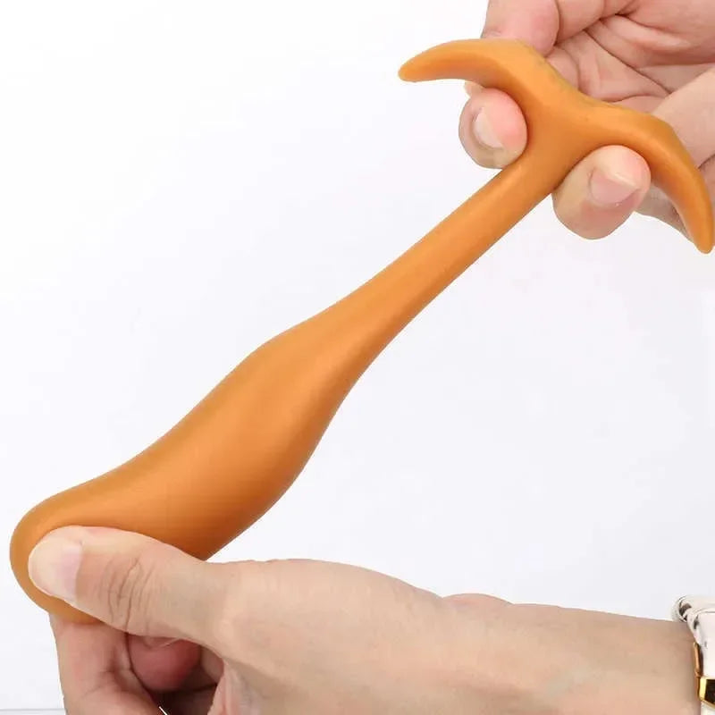 Consolador de tapón anal grande, juguete anal para mujeres y hombres, masaje de próstata, dilatador anal de silicona con forma de huevo enorme.