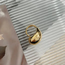 LATS New Fashion Designer Gold Silver Colour Water Drop Ring Woman Europe America Luxury Jewelry 2024 Trendy Accessories Gift