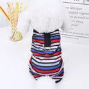 Striped Puppy Sleeveless Vest Spring Summer Pet Clothes for Small and medium Dogs Pomeranian Pullovers Kitten Towable T-shirts