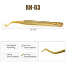 NATUHANA Anti-static Straight Eyelash Extension Tweezers Industrial Precision Curved Straight Lash Eyebrow Tweezers Makeup Tools