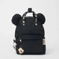 Disney Mickey Mouse Cartoon Fashion Backpack Women's Minnie Canvas School Bag Fashion Large Capacity Backpack Girls Mochila