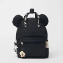 Disney Mickey Mouse Cartoon Fashion Backpack Women's Minnie Canvas School Bag Fashion Large Capacity Backpack Girls Mochila