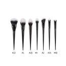 7/11pcs K Makeup brushes Powder Contour Foundation Make up brush Flame Blusher Eyeshadow Detail Eye Crease Plastic Handle synthe
