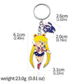 Anime Star Moon Metal Keychain Cosplay Tsukino Usagi Luna Cat Sailormoon Props Key Chain Pendant Keyring Jewelry Bag Ornament