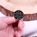 The not so secret society of people who would rather be reading Enamel Pin Bookish badge Gifts