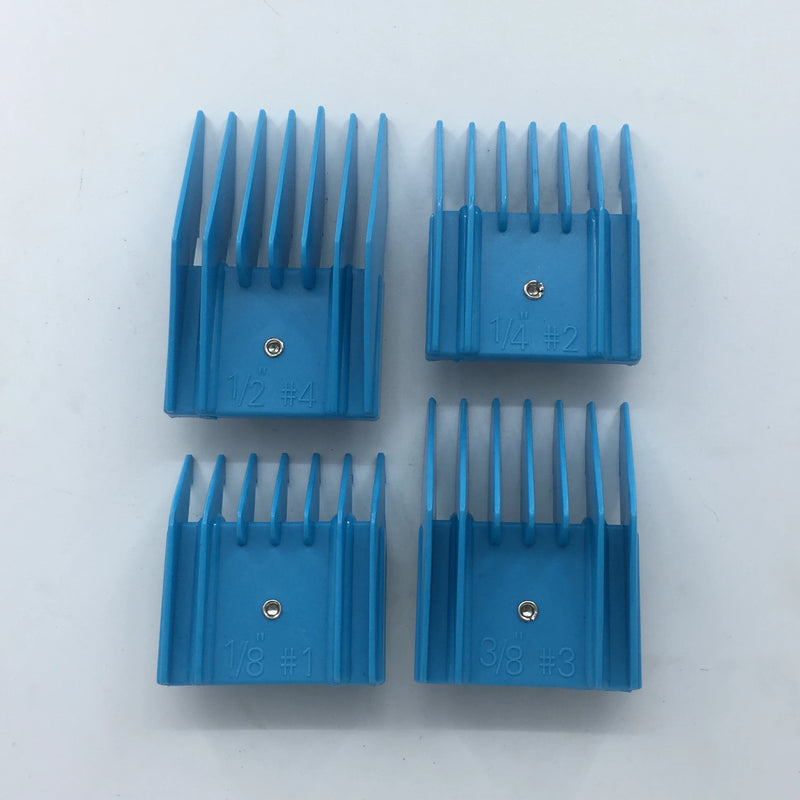 Juego de 4 cuchillas para cortadora de mascotas, guía de accesorios, peine de tamaño estándar, compatible con cuchillas Oster A5.