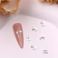 TSZS 10pcs Luxury Kawaii Bow Nail Art Charms 3D Japanese Alloy Bow Tie Jewelry Nail Rhinestone Decoration DIY Access