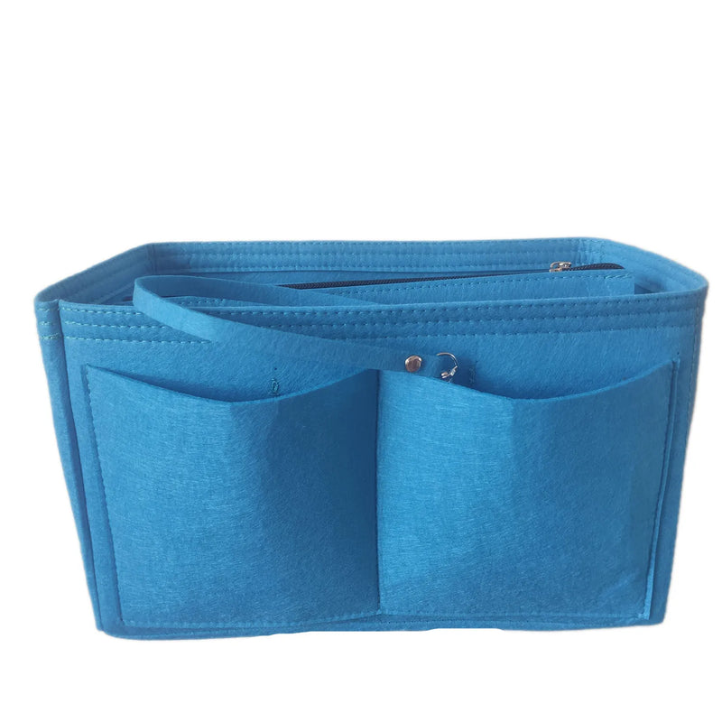 Purse Organizer Insert, Felt Bag organizer with zipper,Bag in bag, Handbag & Tote Shaper,Perfect For Speedy Neverfull