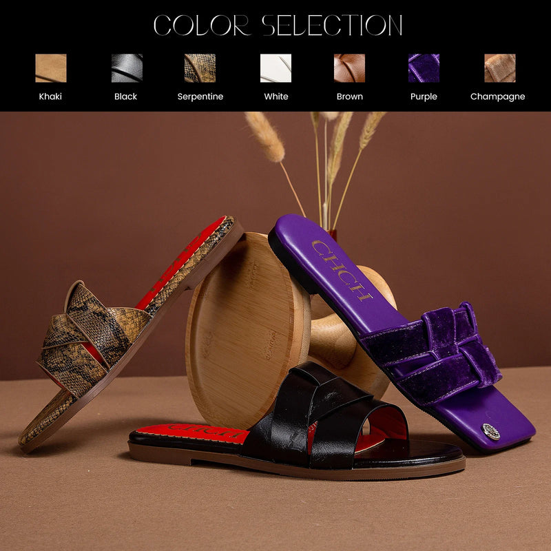 Fashionable Classic Design Women's New Slippers Outdoor Flat Bottom Beach Tourism Summer Women's Slippers