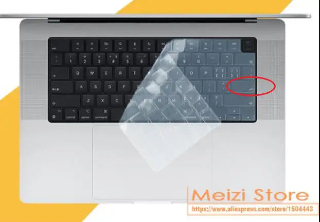 Russian language for 2024-2021 M3 M2 MacBook Air 15" (A3114 A2941) MacBook Air 13.6" (A3113 A2681) Silicone Keyboard Cover Skin