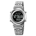 SKMEI 2139 Steel Muslim Azan Digital Watch Mens Back Light Waterproof  Wristwatch Prayer Qibla Compass Alarm Clock watch 1861