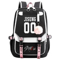 New Street BoyUSBBackpack Animation School Bag Teenagers Canvas Notebook Backpack
