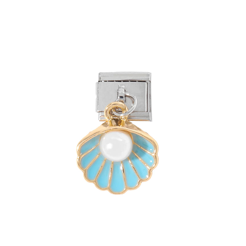 New Fashion Colour Glaze Star Shiny CZ Italian Links Charm Fit 9mm Stainless Steel Bracelet Jewelry DIY Making