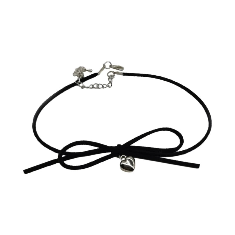 Summer Boho Necklace Long Rope Choker Necklace Velvet Strap Rope Choker Chain for Women Girls Party Jewelry Ornament