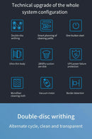 Ultra-thin Robot Vacuum Cleaner Window Cleaning Clean Glass Electric Window Cleaner Blackout Protection