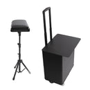 Tattoo Work Box Tattoo Hand Holder Adjustable Rolling Handle 3 In 1 Integrated Rolling Makeup Case Tattoo Storage Tool Case