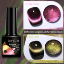 LILYCUTE 7ML 9D Cat Magnetic Gel Polish Set Semi Permanent Soak Off UV LED Glitter Nails Magnet Stick Black Gel Needed