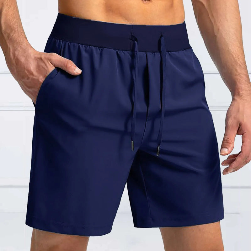 Breathable Sports Shorts Male Soild Casual Shorts Outdoor Running Training Fitness Cycling Fifth Pants Summer Mid Waist Slacks
