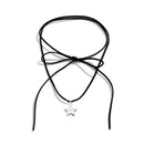 Summer Boho Necklace Long Rope Choker Necklace Velvet Strap Rope Choker Chain for Women Girls Party Jewelry Ornament