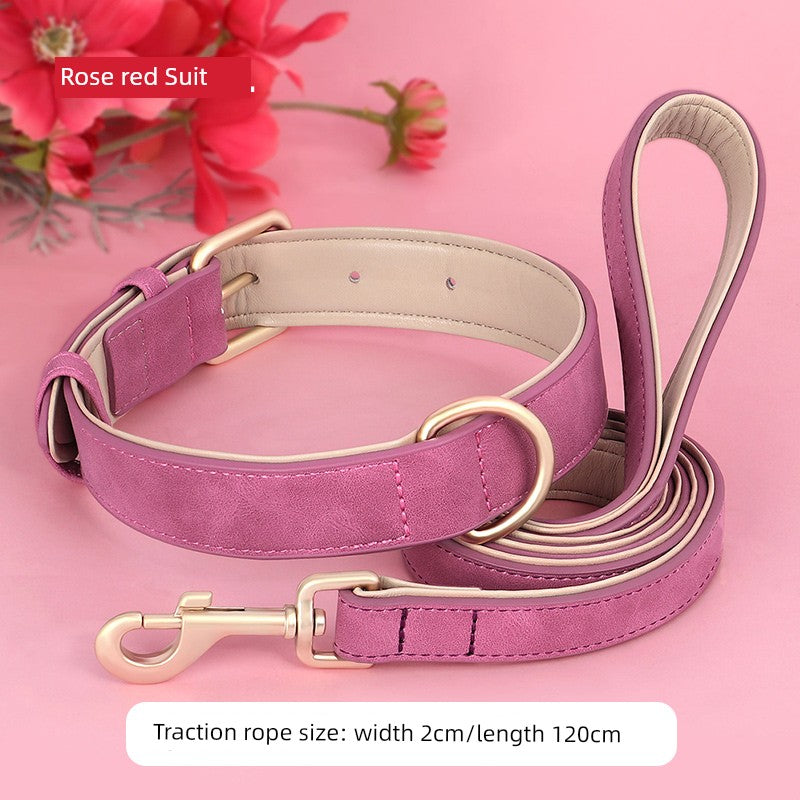 Medium-Sized Dog Jarre Aero Bull Corgi Double Layer Anti-Strangulation Dog Collar