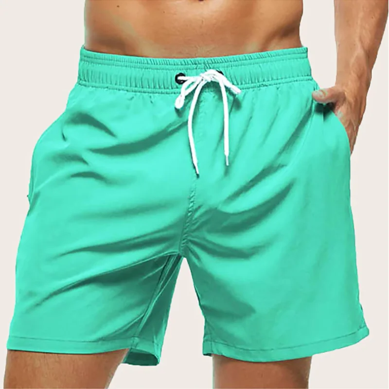Men Swimwear Swim Shorts Trunks Beach Board Shorts Swimming Pants Swimsuits Mens Running Sports Surffing Shorts