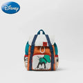 Disney Mickey Mouse Cartoon Fashion Backpack Women's Minnie Canvas School Bag Fashion Large Capacity Backpack Girls Mochila