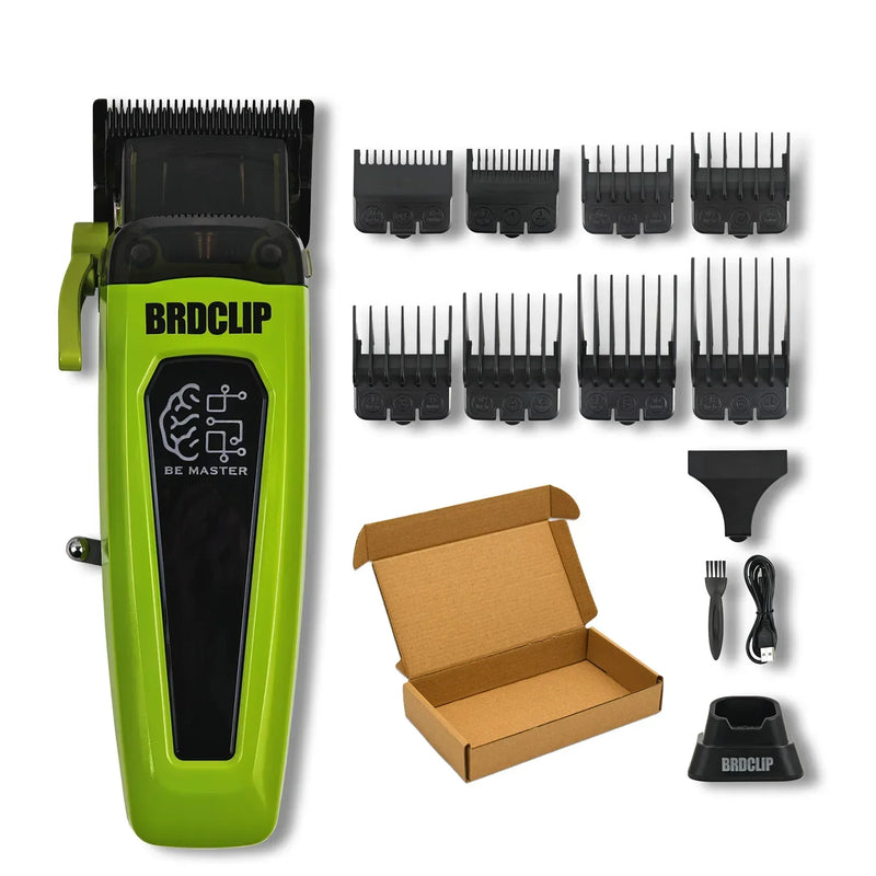 Professional BRDCLIP BRD106 2025 New Hair Clipper 7500RPM 5 Speed Control Hair Salon Trimmer DLC Blade with Charging Base Barber