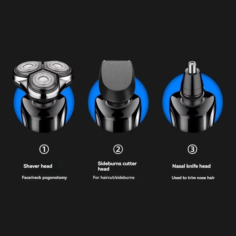 Xiaomi 3-in-1 Double Head 5000 Digital Display Head Electric Shaver Washable Rechargeable Brushless Men's Fast Charge Razor ﻿