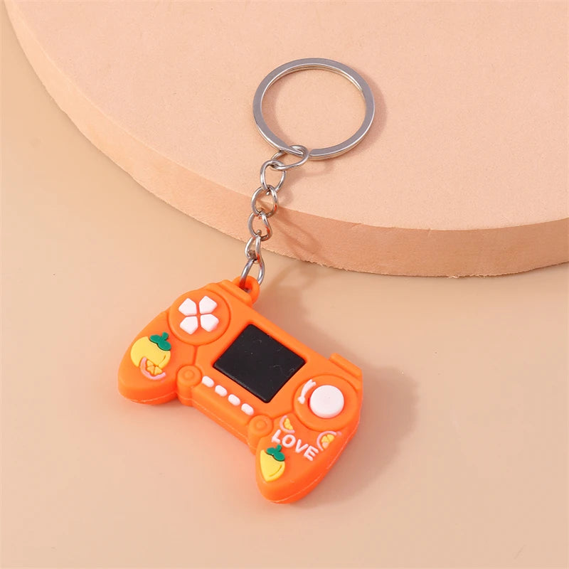 Cute Game Machine Keychains Resin Game Console Charms Keyrings Souvenir Gifts for Women Men Handbag Pendants Key Chains