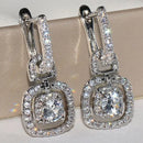2024 New Bride Engagement Wedding Jewelry Elegant Shiny Mosan Diamond Beautiful Gift Milan Girl Fashion Pendant Earrings