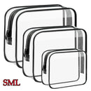 Transparent Cosmetic Bag PVC Women Zipper Clear Makeup Bags Beauty Case Travel Make Up Organizer Storage Bath Toiletry Wash Bag