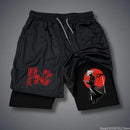 Summer Men's Gym Fitness Workout Shorts Quick-drying Two-in-one Sports Compression Double-layer Shorts Casual Daily M-3XL