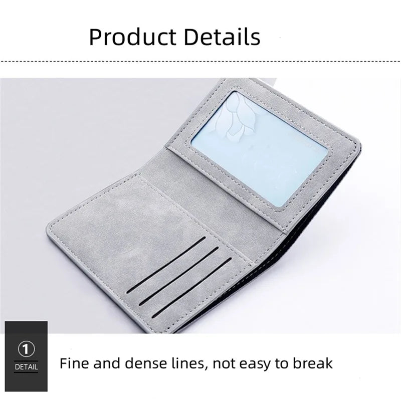 Minimalist Wallet Purse Ultra Thin Mini Money Case PU Leather Card Cover Pouch Business Bank Credit ID Card Holder for Men Women